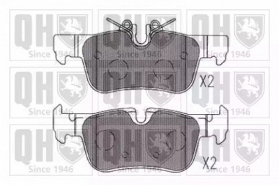 QUINTON HAZELL bp1860 -  Комплект тормозных колодок, дисковый тормоз